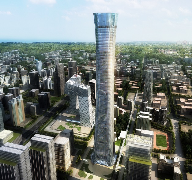 ng电子游戏中标北京第一高528米中国尊  创立行业“第一高”大满贯纪录