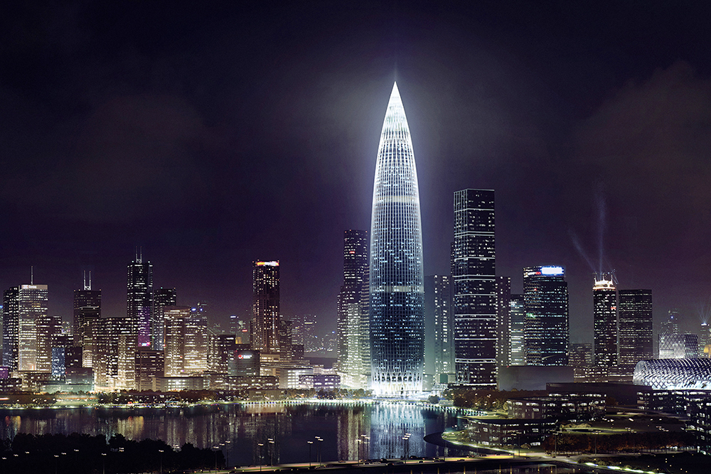 ng电子游戏幕墙华南大区中标 深圳南山区第一高楼